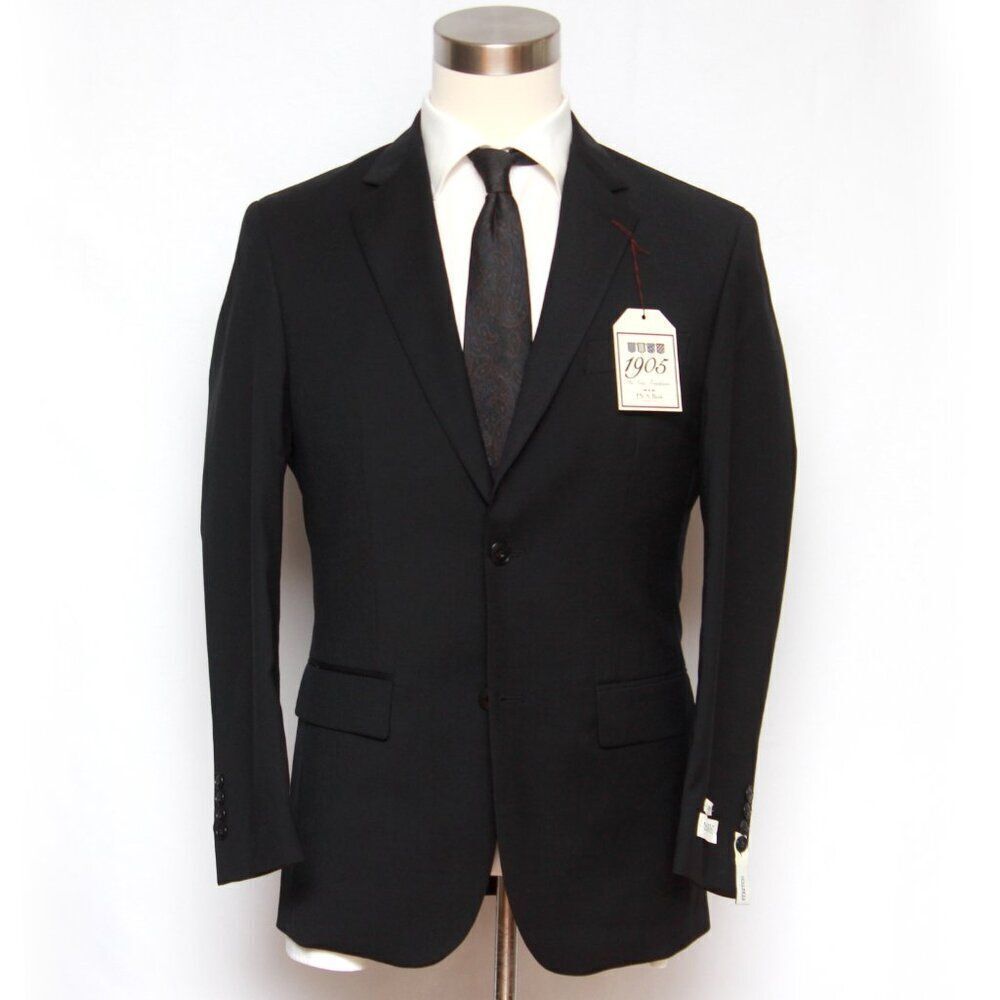 JOS A BANK Men's Wool‎ Blazer Sport Coat Jacket 38S Black D070428 343Y